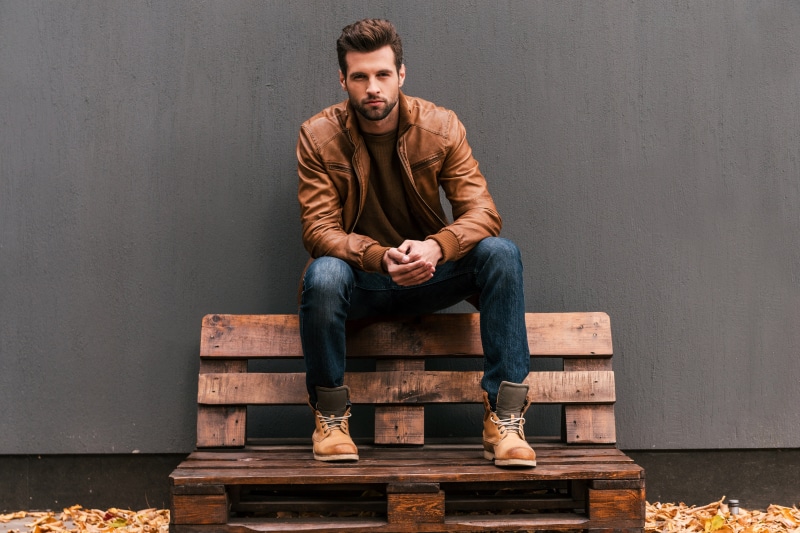 5K, Man, Leather Jacket, Model, Men