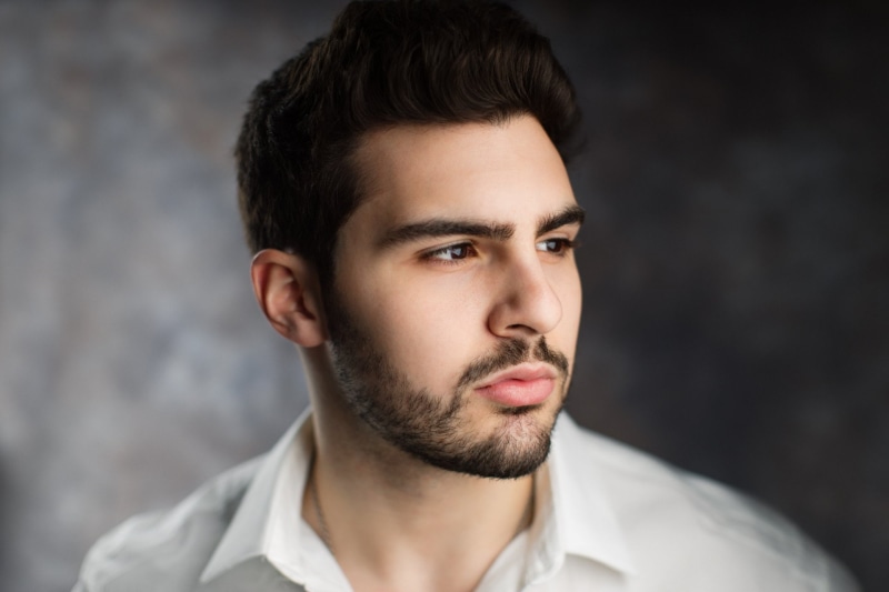 Brown Eyes, 1080P, Face, Model, Man, Beard, Men