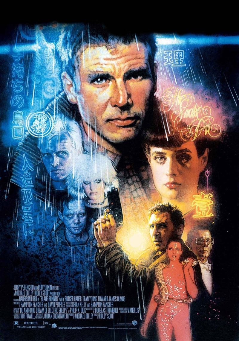 harrison, 2K, x, blade, drew, runner, posters, art, hd, ford, Blade Runner, struzan, Harrison Ford, movie, cars