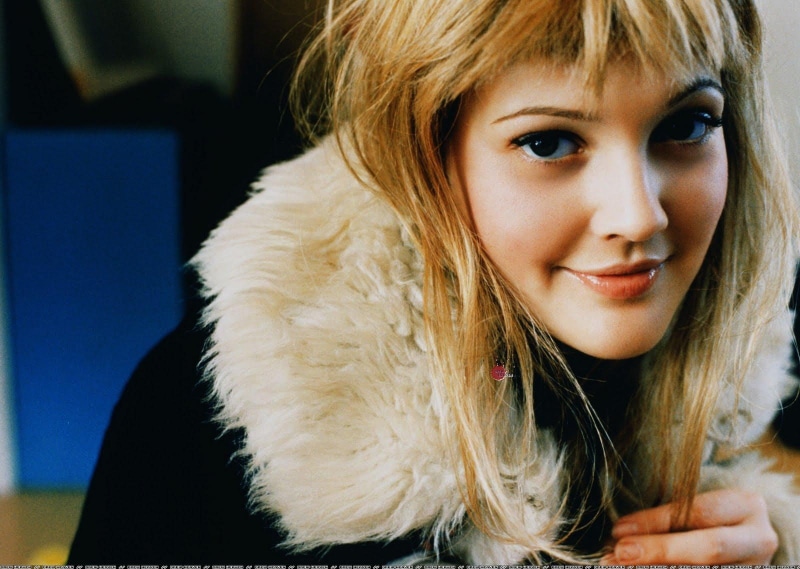 women, people, gray, coat, s, barrymore, actresses, drew-barrymore, celebrity, black, 720P, drew, beautiful, models