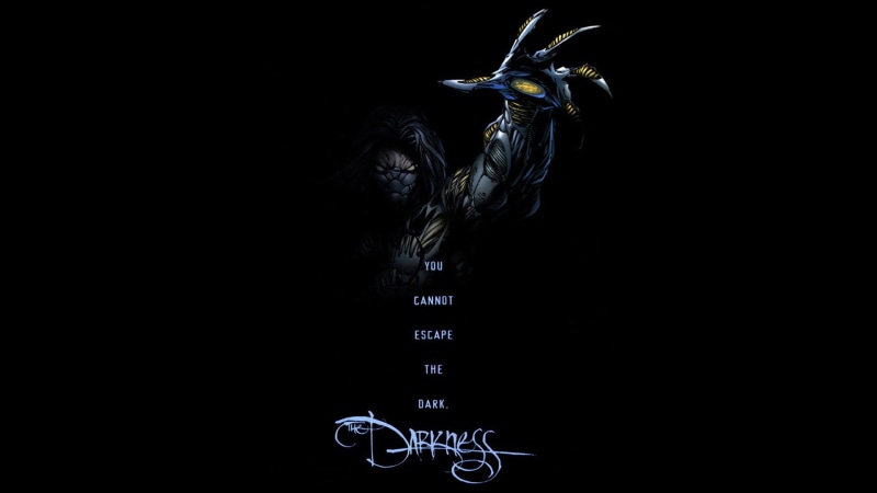 Top Cow, typography, western script, one animal, digital, animals in the wild, no people, black background, close-up, animal wildlife, Jackie Estacado