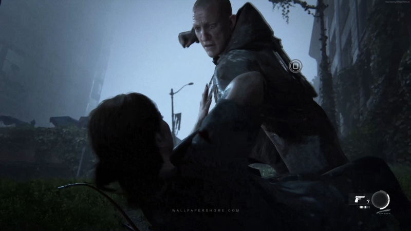 waist up, communication, side view, 4K, outdoors, mid adult, people, narcotic, males, women, The Last of Us: Part 2, two people, E3 2018, government, emotion