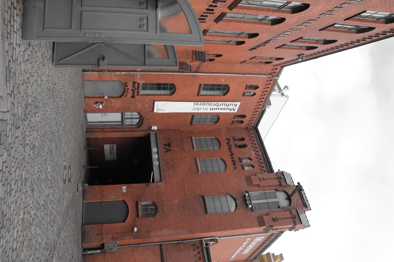 built structure, berlin, high rise, directly below, brick, germany, residential district, german, factory, street, industry, no people, mode of transportation