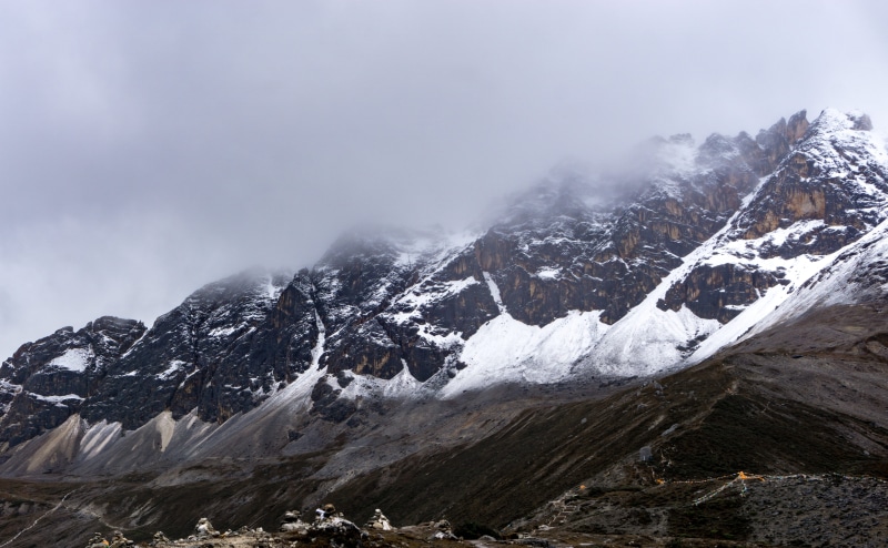 中国, avalanche, snow, landscape, outdoors, cold temperature, environment, 5K, highway, beauty in nature, snowcapped mountain, tranquil scene, cloud - sky