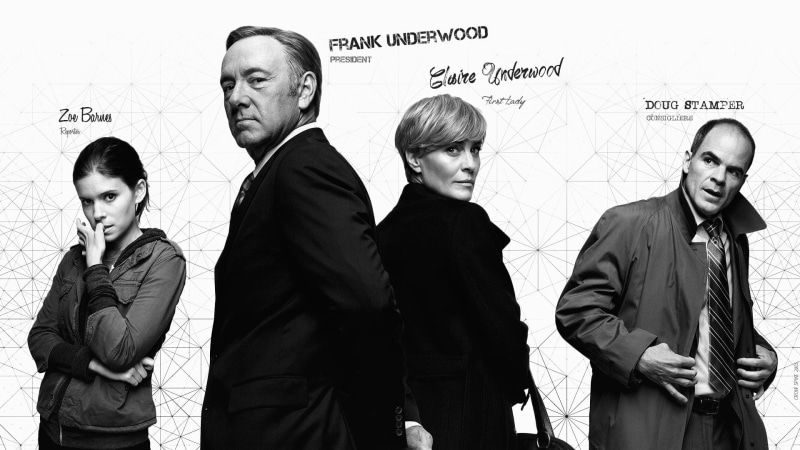 s, young adult, businesswoman, women, Frank Underwood, monochrome, business person, people, office, coworker, corporate business, Zoe Barnes, Kevin Spacey