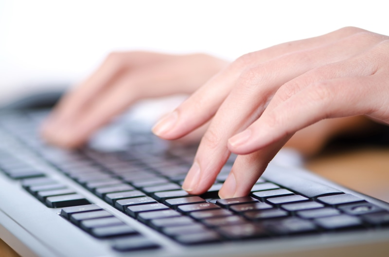 finger, computer Keyboard, human Hand, selective focus, computer, adult, business, connection, gray, pushing, touching, pressing, laptop, fingers, internet