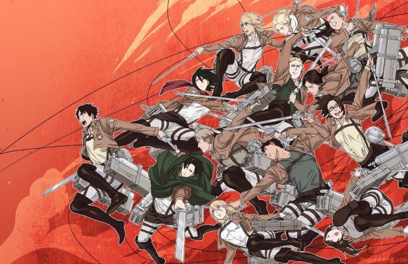 Reiner Braun, Eren Yeager, Ymir (Attack on Titan), Bertholdt Hoover, Annie Leonhart, Mikasa Ackerman, Levi Ackerman, Shingeki No Kyojin, Armin Arlert, Attack On Titan