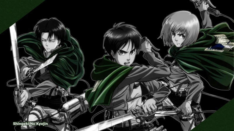 1080P, Anime, Eren Yeager, Attack On Titan, Levi Ackerman, Armin Arlert