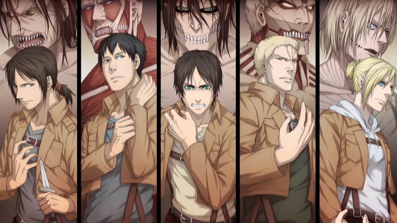 1080P, Annie Leonhart, Bertholdt Hoover, Ymir (Attack on Titan), Reiner Braun, Attack On Titan, Anime, Eren Yeager