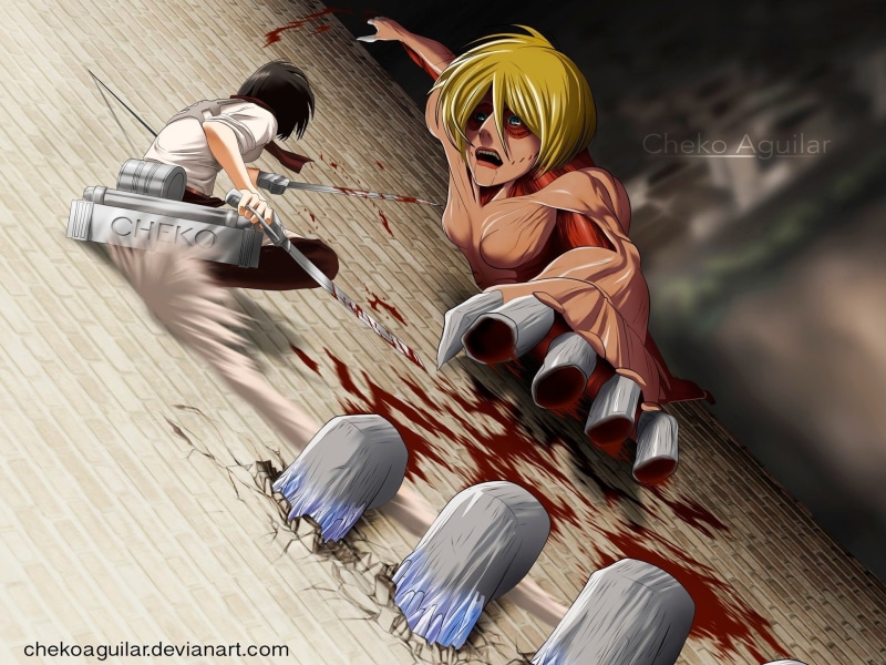 Konachan Zerochan Shuushuu, Attack On Titan, Anime, 1080P, Annie Leonhart