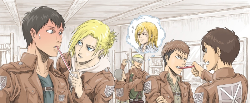 1080P, Bertholdt Hoover, Eren Yeager, Anime, Reiner Braun, Jean Kirstein, Connie Springer, Annie Leonhart, Shingeki No Kyojin, Attack On Titan