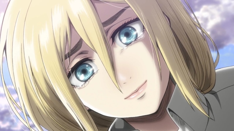 1080P, Blonde, Attack On Titan, Anime, Historia Reiss, Smile, Blue Eyes, Tears, Shingeki No Kyojin