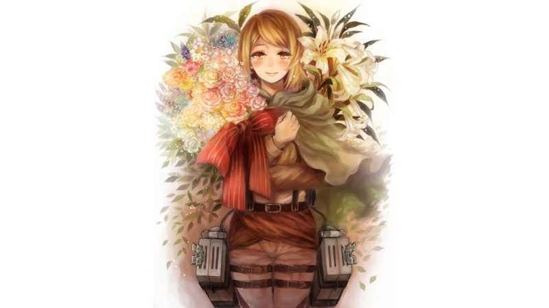 anime girls, Historia Reiss, Shingeki no Kyojin, 1080P