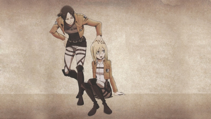 1080P, Shingeki no Kyojin, anime girls, Ymir, Historia Reiss