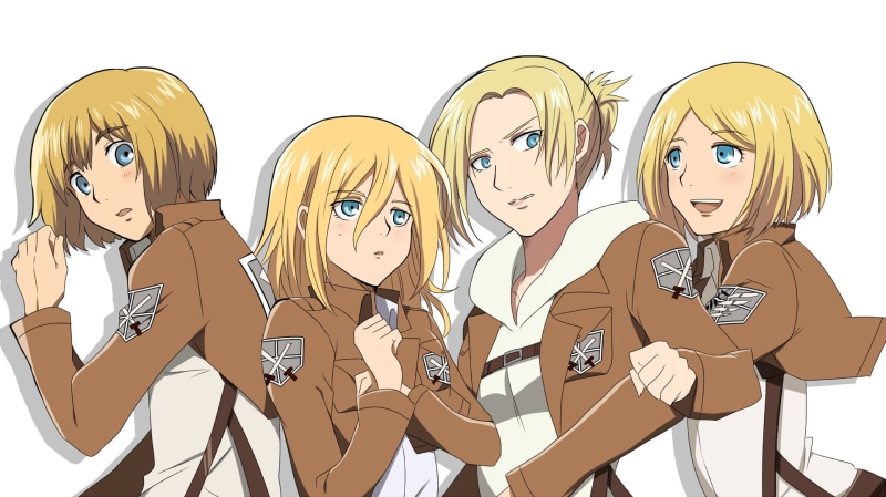 Petra Ral, Anime, Armin Arlert, 1080P, Attack On Titan, Historia Reiss, Annie Leonhart