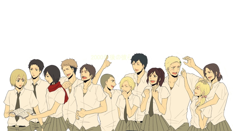 Eren Yeager, Mikasa Ackerman, Armin Arlert, Connie Springer, Anime, Marco Bott, 1080P, Historia Reiss, Annie Leonhart, Attack On Titan, Jean Kirstein