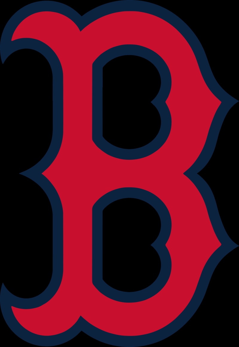 symbol, black color, red, close-up, backgrounds, abstract, design, 4K, shape, no people, vibrant color, logotype, black background, modern, Boston Red Sox