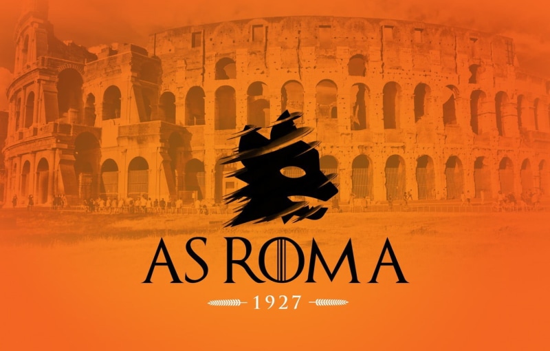 Colosseum, Rome, logo, yellow, Football, 720P, historic, wolf, red, logotype, sport, flag, ASR, AS Roma