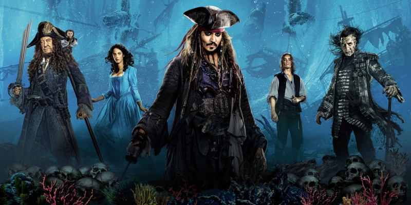 Kaya Scodelario, Henry, Captain Hector Barbossa, 8K, Captain Salazar, Johnny Depp, Pirates of the Caribbean: Dead Men Tell No Tales, Carina Smyth, Captain Jack Sparrow