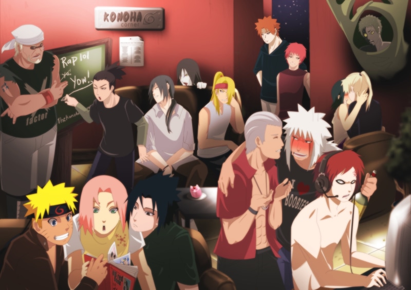 Sasori (Naruto), Pain (Naruto), Hidan (Naruto), Deidara (Naruto), Shikamaru Nara, 4K, Sasuke Uchiha, Naruto Uzumaki, Jiraiya (Naruto), Gaara (Naruto)