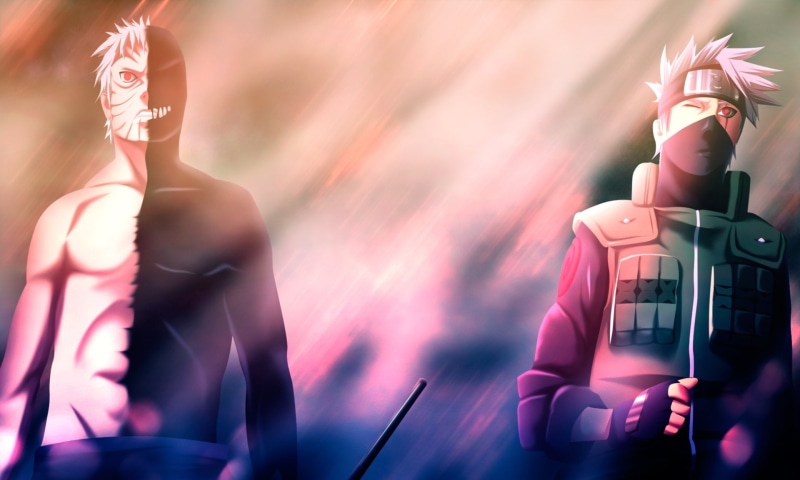 1080P, Anime, Obito Uchiha, Naruto, Kakashi Hatake, Black Zetsu