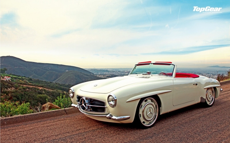 vehicle, Top Gear, white cars, Mercedes-Benz, Oldtimer, car, 1080P