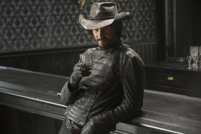BR, drink, Westworld, human, Brazil, farowest, TV series, western, saloon, 4K, Rodrigo Santoro, series, man, Brazilian actor, beard, hitman, revolver
