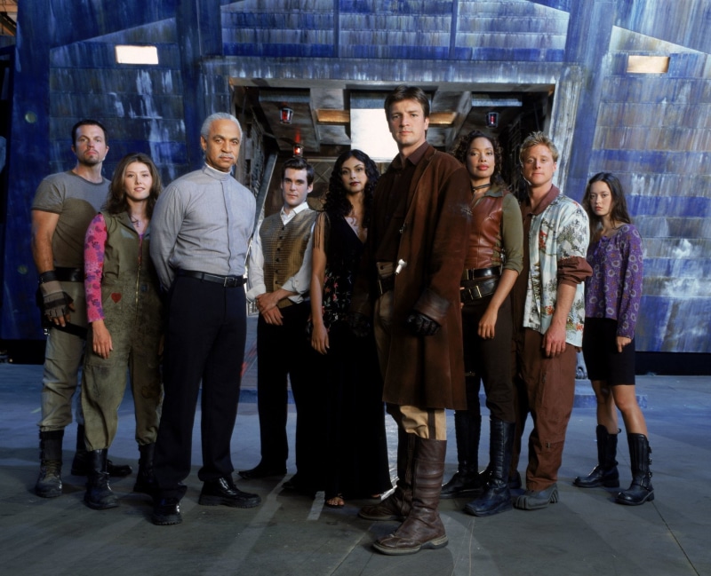 Gina Torres, TV Show, Derrial Book, Kaylee Frye, Shepherd Book, Malcolm Reynolds, Zoe Washburne, Ron Glass, Jewel Staite, Summer Glau, Firefly, Nathan Fillion