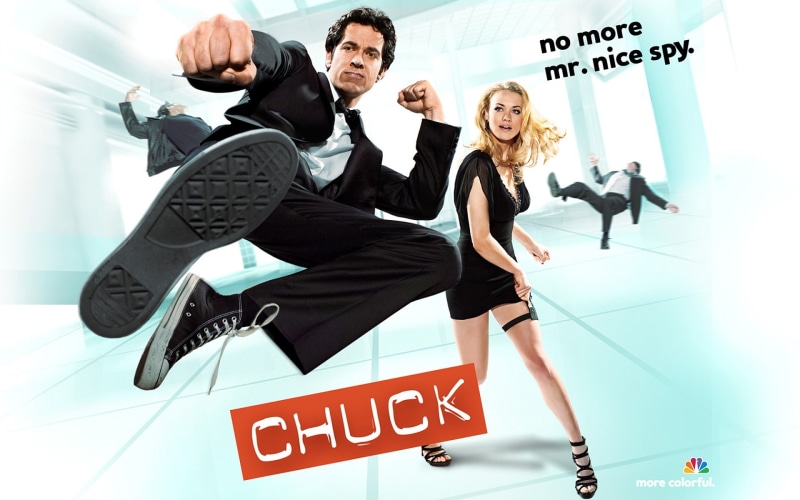 fu, kung, s, Chuck, men, Zachary Levi, Sarah, 1080P, Yvonne Strahovski, suit, black