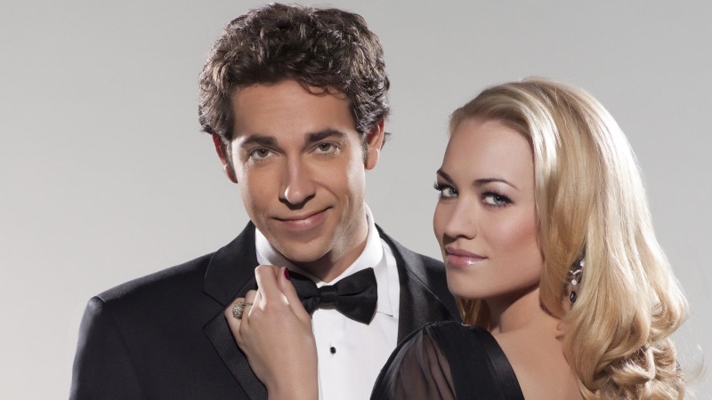 young women, hair, tv series, positive emotion, zachary levi, heterosexual couple, young couple, portrait, looking at camera, fashion, beautiful woman