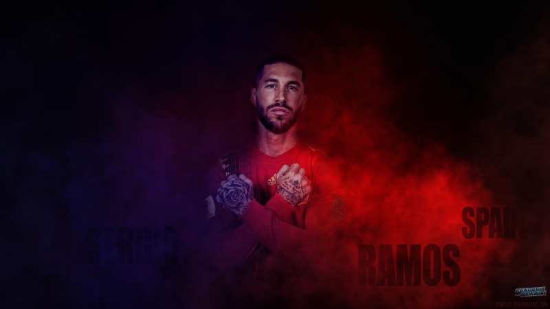 Sergio Ramos, Spanish, 4K, Soccer, Real Madrid C.F.