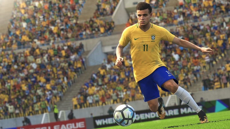 soccer player, grass, 1080P, athlete, soccer uniform, sports equipment, sports clothing, young adult, outdoors, kicking, Philippe Coutinho, ball, motion