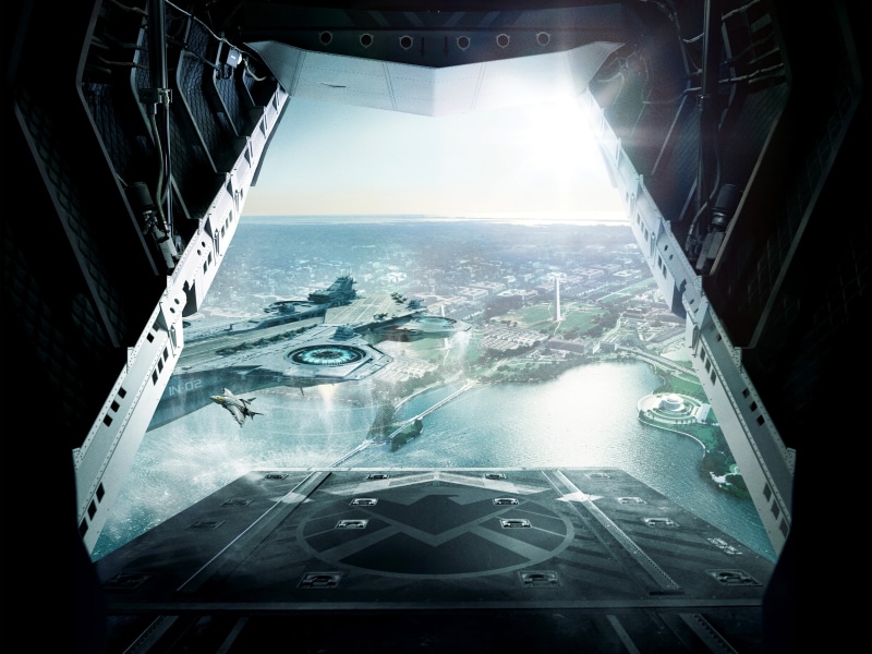 building, architecture, building exterior, travel, Marvel Comics, modern, skyscraper, built structure, air vehicle, cityscape, 4K, the city, transportation