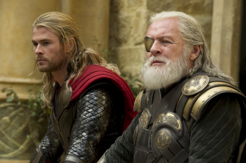 4K, comic, Thor: The Dark World, Chris Hemsworth, Anthony Hopkins, Odin, Thor, Thor 2: the dark Kingdom