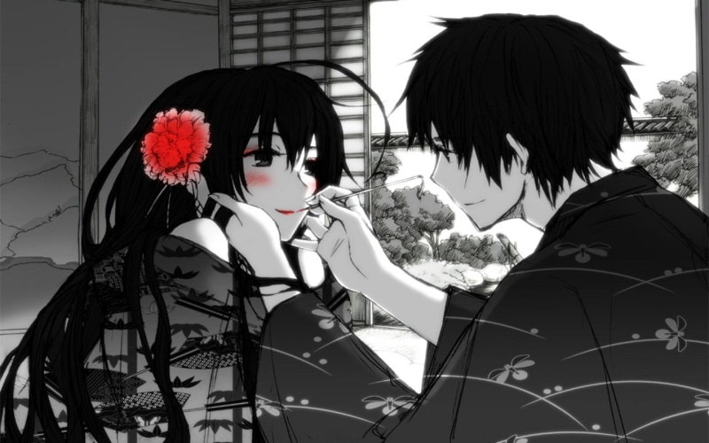women, 720P, flowers, young adult, Axis Powers Hetalia , plant, portrait, day, hairstyle, anime, lifestyles, real people, two people, young women, outdoors