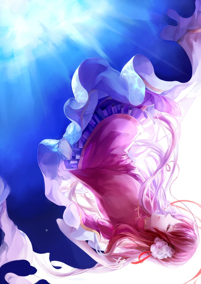 sea, anime girls, 2K, indoors, flowing, motion, softness, nature, science, mixing, multi colored, pink color, blue, anime, abstract, Axis Powers Hetalia 