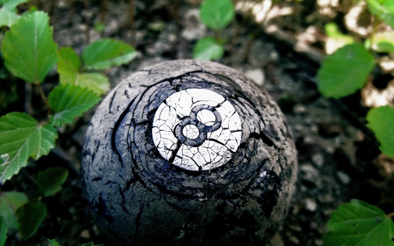 ball, billiard balls, cracked, nature, green, billiards, 2K, 8-ball, black