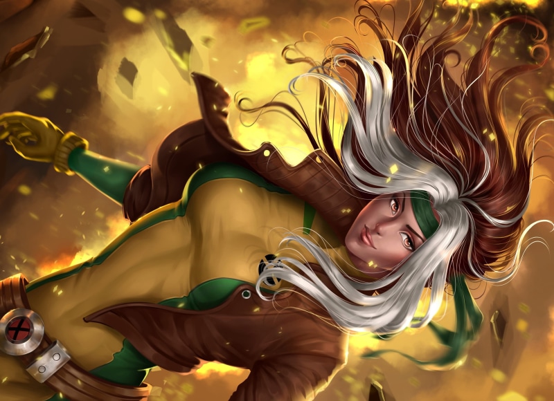 2K, artwork, x, men, Rogue