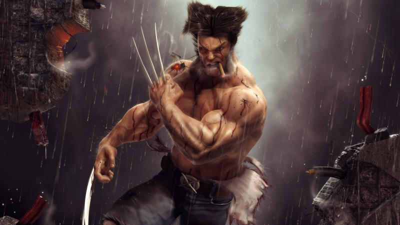 2K, Wolverine, Artwork, smoking, Logan, cigar