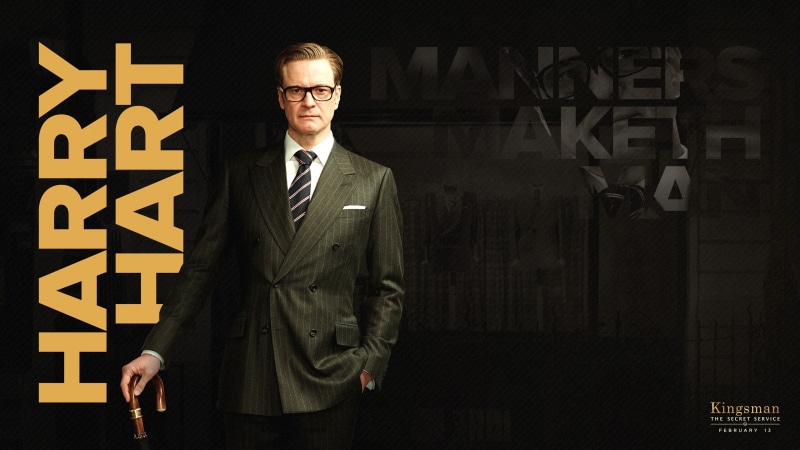 front view, young men, full suit, 4K, formalwear, looking at camera, males, one person, eyeglasses, Kingsman: The Golden Circle, 2017, suit, three quarter length
