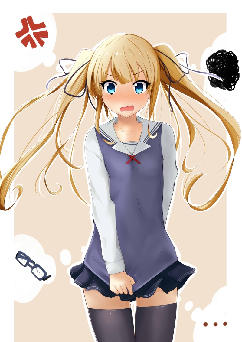 clothing, people, young adult, portrait, blond hair, beautiful people, Saenai Heroine no Sodatekata, hairstyle, teenager, beautiful woman, front view, women