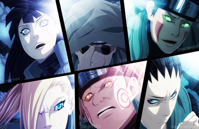 Naruto, Anime, Shino Aburame, 1080P, Kiba Inuzuka, Shikamaru Nara, Hinata Hyūga, Ino Yamanaka, Chōji Akimichi