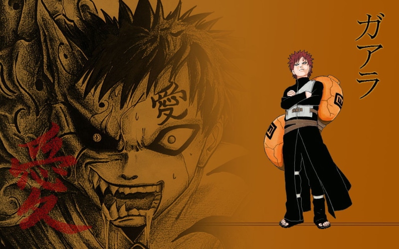 720P, naruto, shukaku, kazekage, ninja, gaara