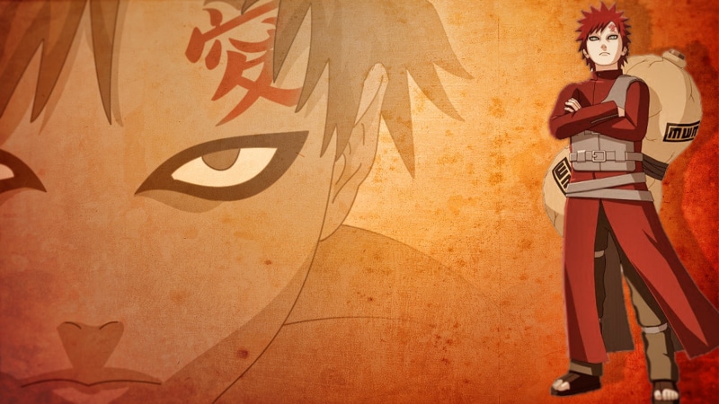 ninja, 1080P, shukaku, gaara, naruto, kazekage