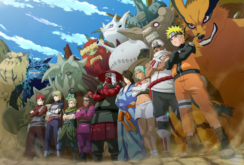 Naruto, Killer Bee (Naruto), Naruto Uzumaki, Anime, Kyūbi (Naruto), Gaara (Naruto), 5K