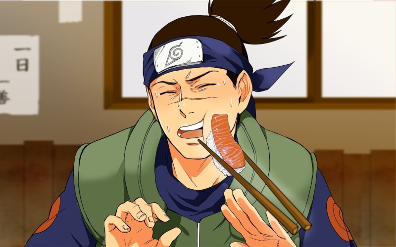 emotion, celebration, portrait, event, disguise, indoors, fun, headshot, Anime, adult, Iruka Umino, Naruto, one person, mask, 1080P, mask - disguise, standing