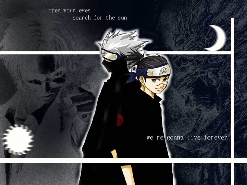 1080P, Naruto, Anime, Kakashi Hatake, Iruka Umino