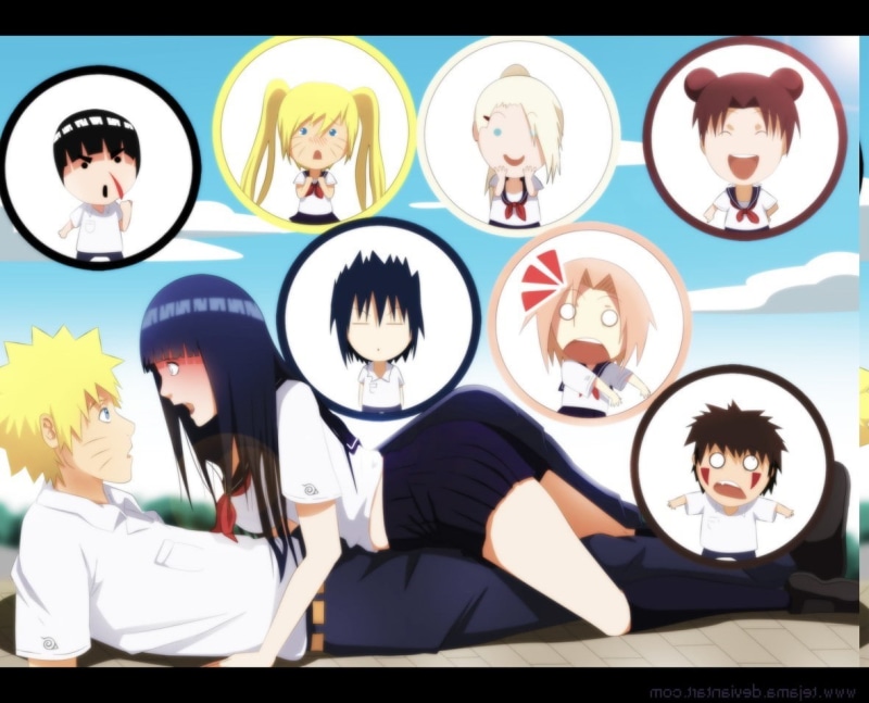480P, naruto shippuuden uzumaki naruto hyuuga hinata anime anime girls haruno sakura uchiha sasuke tenten yamanaka ino rock lee inuzuka kiba