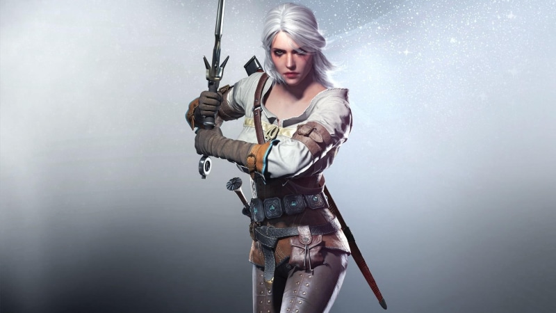 look, red, scar, girl, wild, the witcher, 1080P, projekt, zirael, cd projekt red, sword, witcher, the witcher 3 wild hunt, hunt, cris, cd