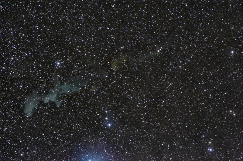1080P, Eridan, in the constellation, nebula, The Witch Head, IC 2118, reflective
